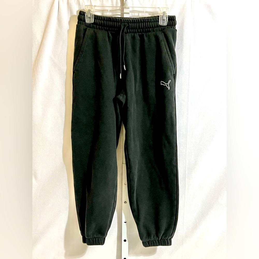 Puma Women's Black Jogger Drawstring Pants Size Small